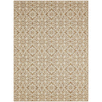 Nicole Miller New York Patio Country Danica Transitional Geometric Indoor/Outdoor Area Rug, Brown/Beige, 5'2'X7'2'