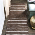 Jonathan Y Smb125B-210 Colonia Berber Stripe Indoor Outdoor Area Rug Bohemian Contemporary Easy Cleaning Bedroom Kitchen Backyard Patio Non Shedding, 2 X 10, Brown/Beige