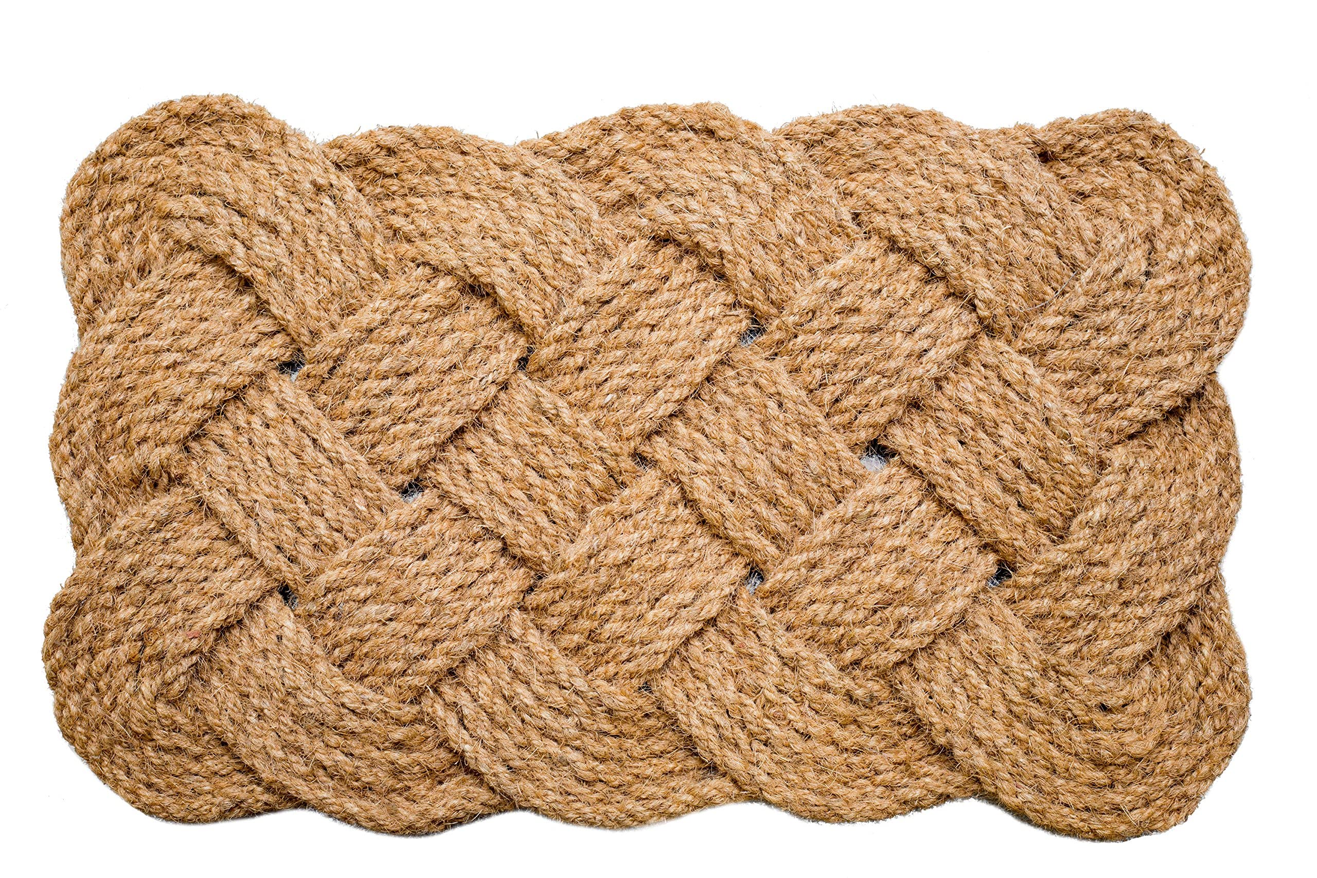 Iron Gate - Natural Jute Rope Woven Doormat 18X30 - Single Pack - 100% All Natural Fibers - Eco-Friendly - Classic Interwoven Ro