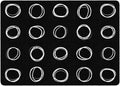 B&W CIRCLE SAMPLER RUG 6FT X 8FT4IN