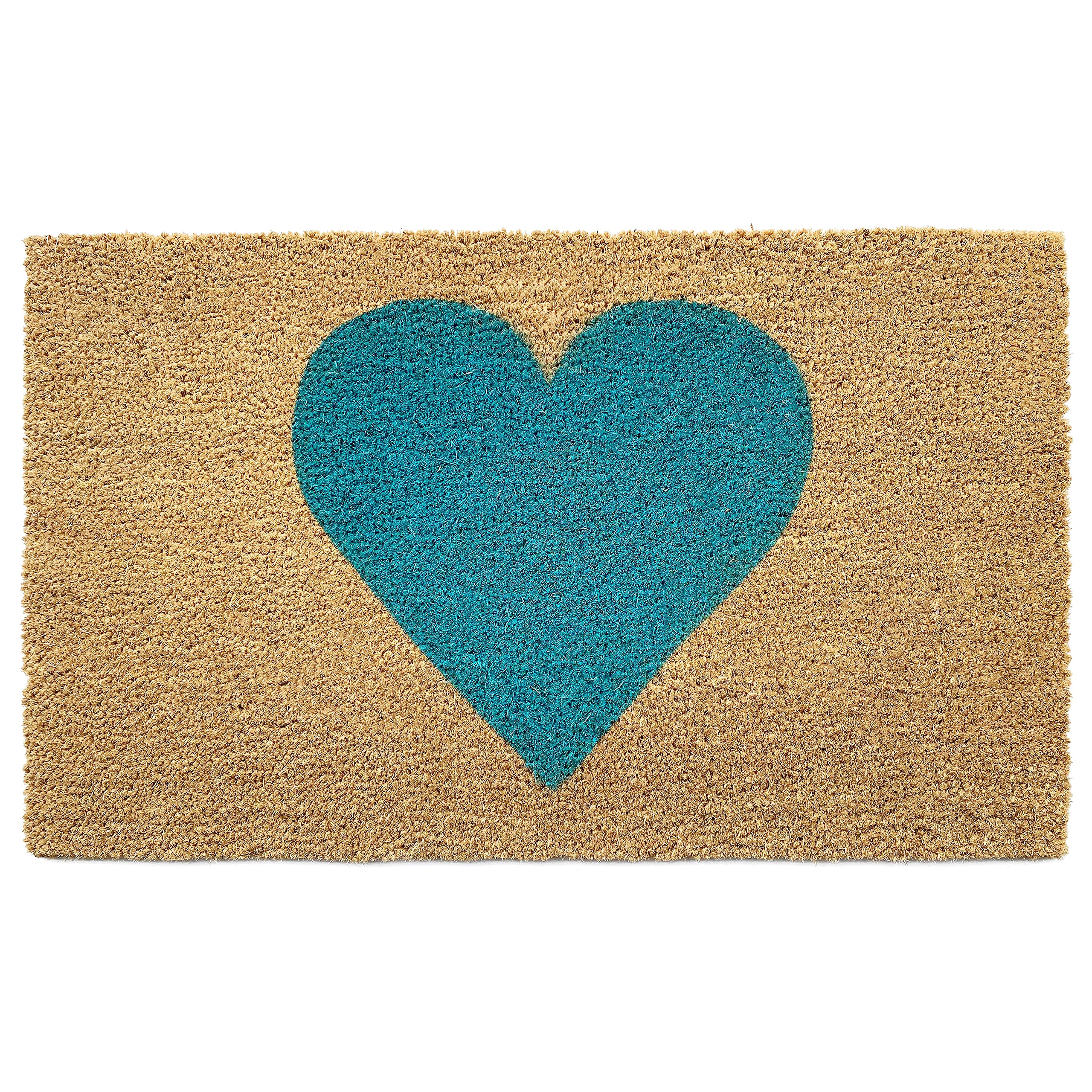 Calloway Mills Madison Heart Doormat (Turquoise, 17' X 29')