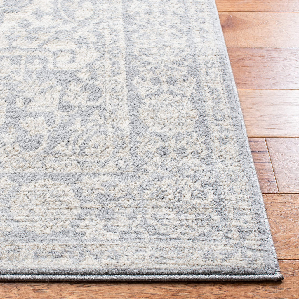 Safavieh Brentwood Collection Area Rug - 10' X 13', Light Grey & Ivory, Medallion Distressed Design, Non-Shedding & Easy Care, I