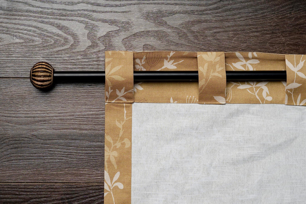 Maison D' Hermine Curtain 100% Cotton 50''X124'' Curtains 1 Panel Easy Hanging With A Rod Pocket & Loop For Kitchen, Bedrooms &