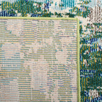 Safavieh Madison Collection Runner Rug - 2'2'' X 14', Green & Turquoise, Boho Abstract Distressed Design, Non-Shedding & Easy Ca