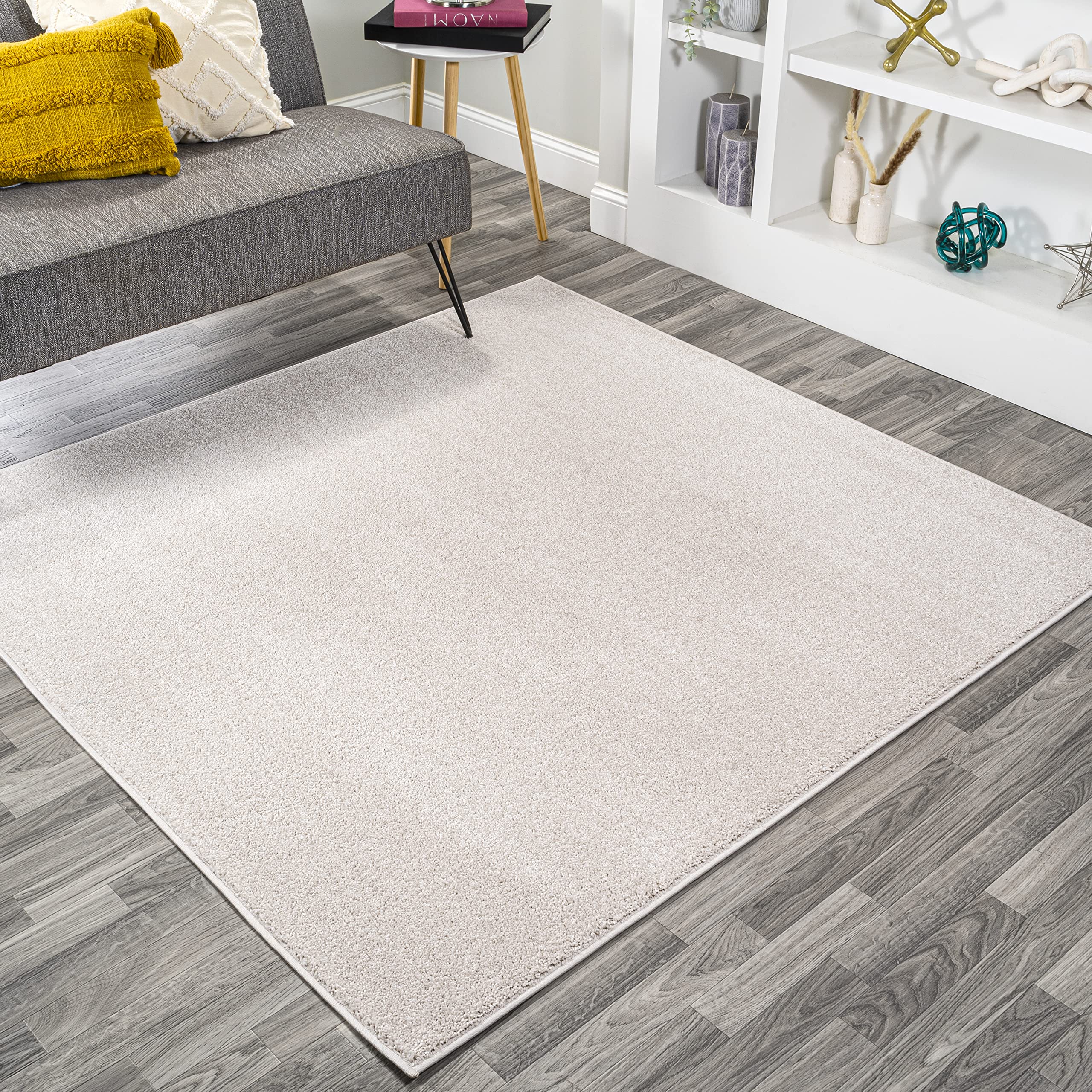 JONATHAN Y SEU100D-7SQ Haze Solid Low-Pile Indoor Area Rug, Coastal, Bohemian, Minimalist, Classic, Casual for Bedroom,Kitchen,L