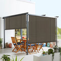Windscreen4Less Exterior Roller Shade Blinds Outdoor Roll Up Shade Privacy For Deck Back Yard Gazebo Pergola Balcony Patio Porch