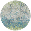 Addison Rugs Rylee Ary33 Green Washable 8' X 8' Indoor Outdoor Round Rug, Easy Clean, Machine Washable, Non Shedding, Bedroom, Entry, Living Room, Dining Room, Kitchen, Patio Rug