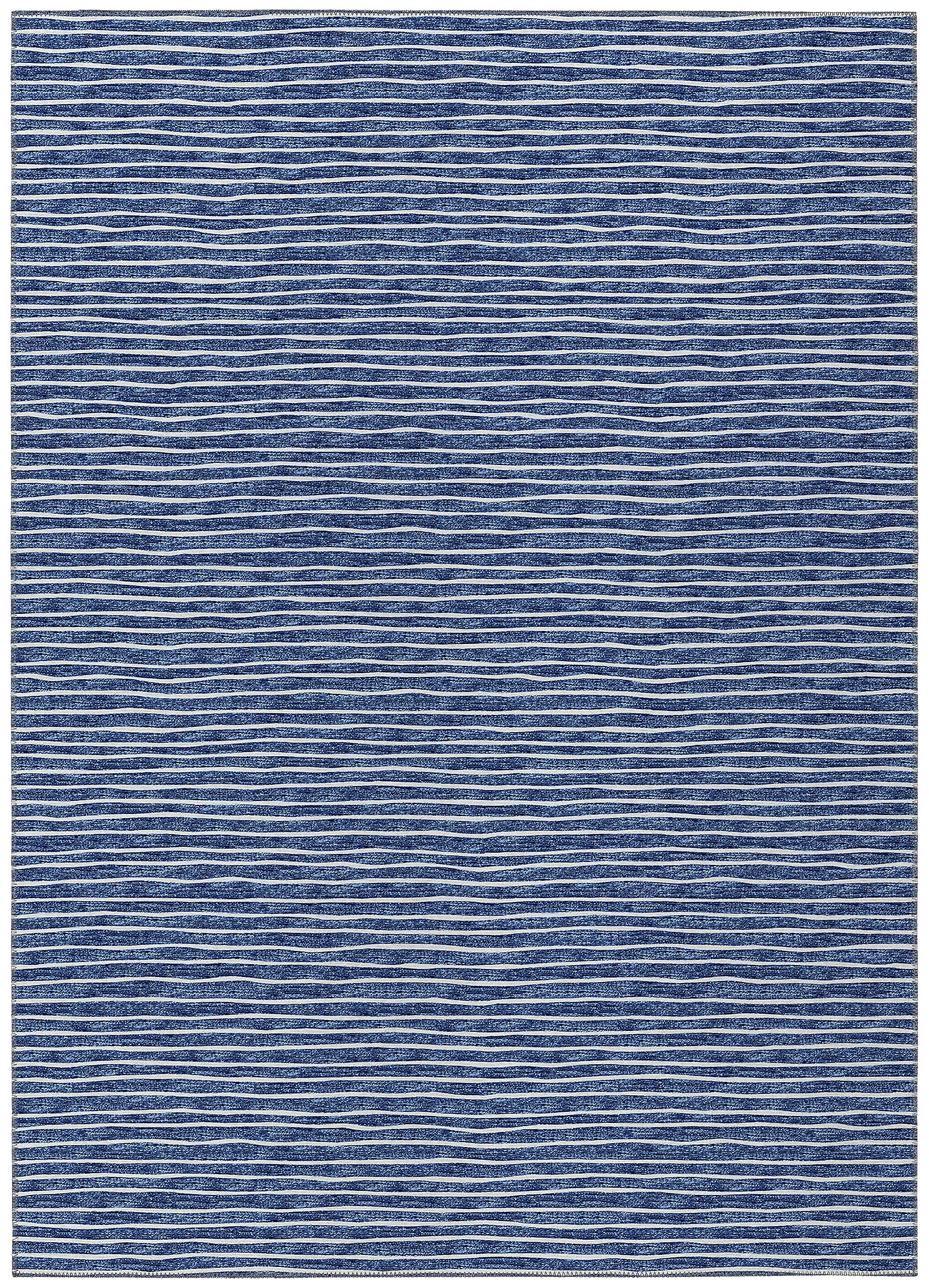 Dalyn Rugs Laidley La1 Blue 8' X 10' Indoor Outdoor Area Rug, Easy Clean, Machine Washable, Non Shedding, Bedroom, Living Room, Dining Room, Kitchen, Patio Rug