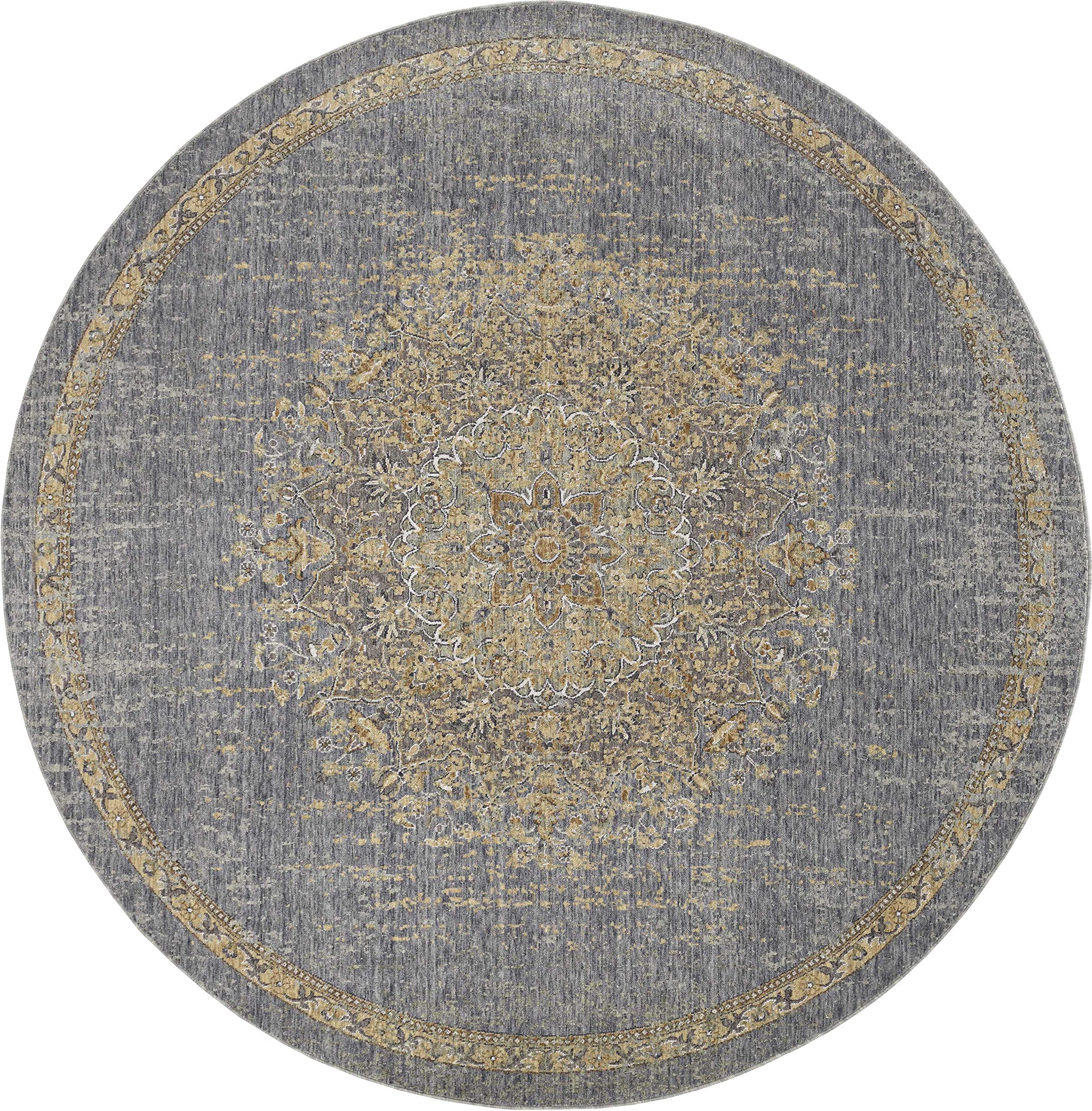 HomeRoots Decor 108' X 156' X 0.'5' Slate Grey Wool Rug