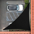 Royal Shade 12' X 20' X 23.3' Black Right Triangle Sun Shade Sail Order To Make Rstaprt10, Upf50+ 95% Uv Blockage, 200Gsm Commer