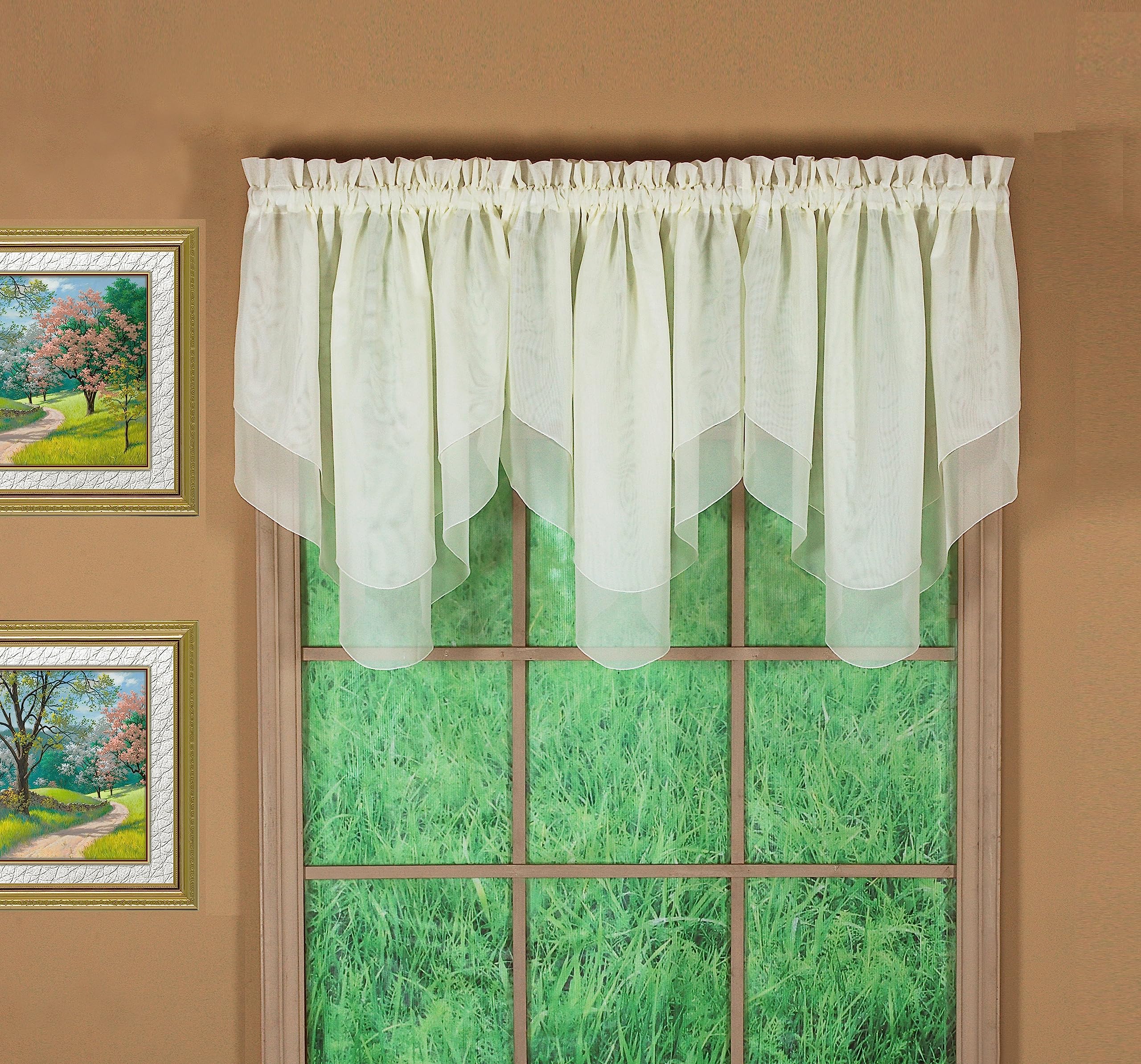 Today'S Curtain Emelia Original Voile Ascot 25', Ecru, 40' W X 25' L