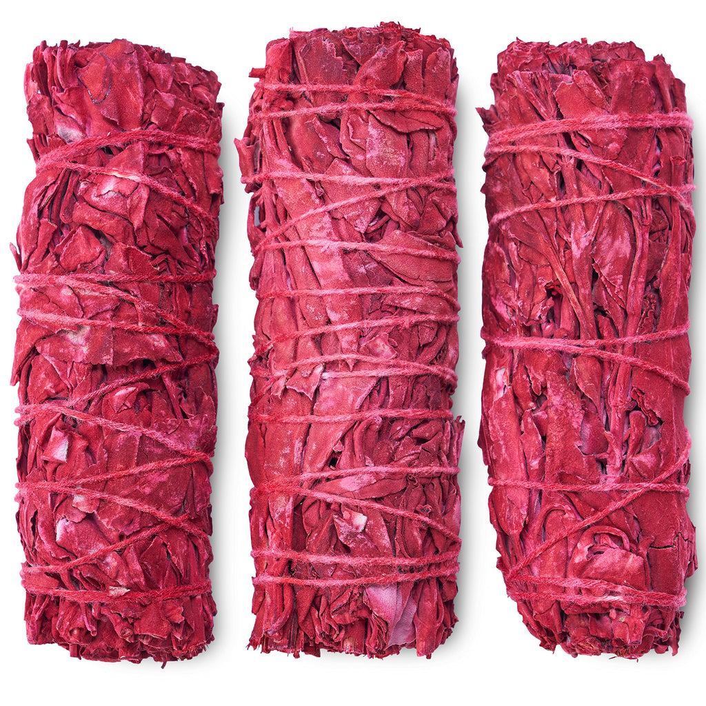 Dragon'S Blood Sage Smudge Sticks For Cleansing House, Meditation, Yoga, Negative Energy Cleanse | 4 Inch Dragon Blood Sage Bund