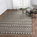 Kosas Home Camille Handwoven Jute Area Rug, Black