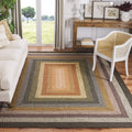 SAFAVIEH Braided Collection Area Rug - 9 x 12, Multi, Handmade Country Cottage Reversible, Ideal for High Traffic Areas in Liv