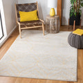 SAFAVIEH Adirondack Collection Area Rug - 51 x 76, Ivory & Gold, Modern Geometric Design, Non-Shedding & Easy Care, Ideal for 