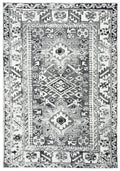 SAFAVIEH Vintage Hamadan Collection Accent Rug - 23 x 4, Grey & Ivory, Medallion Design, Non-Shedding & Easy Care, Ideal for H