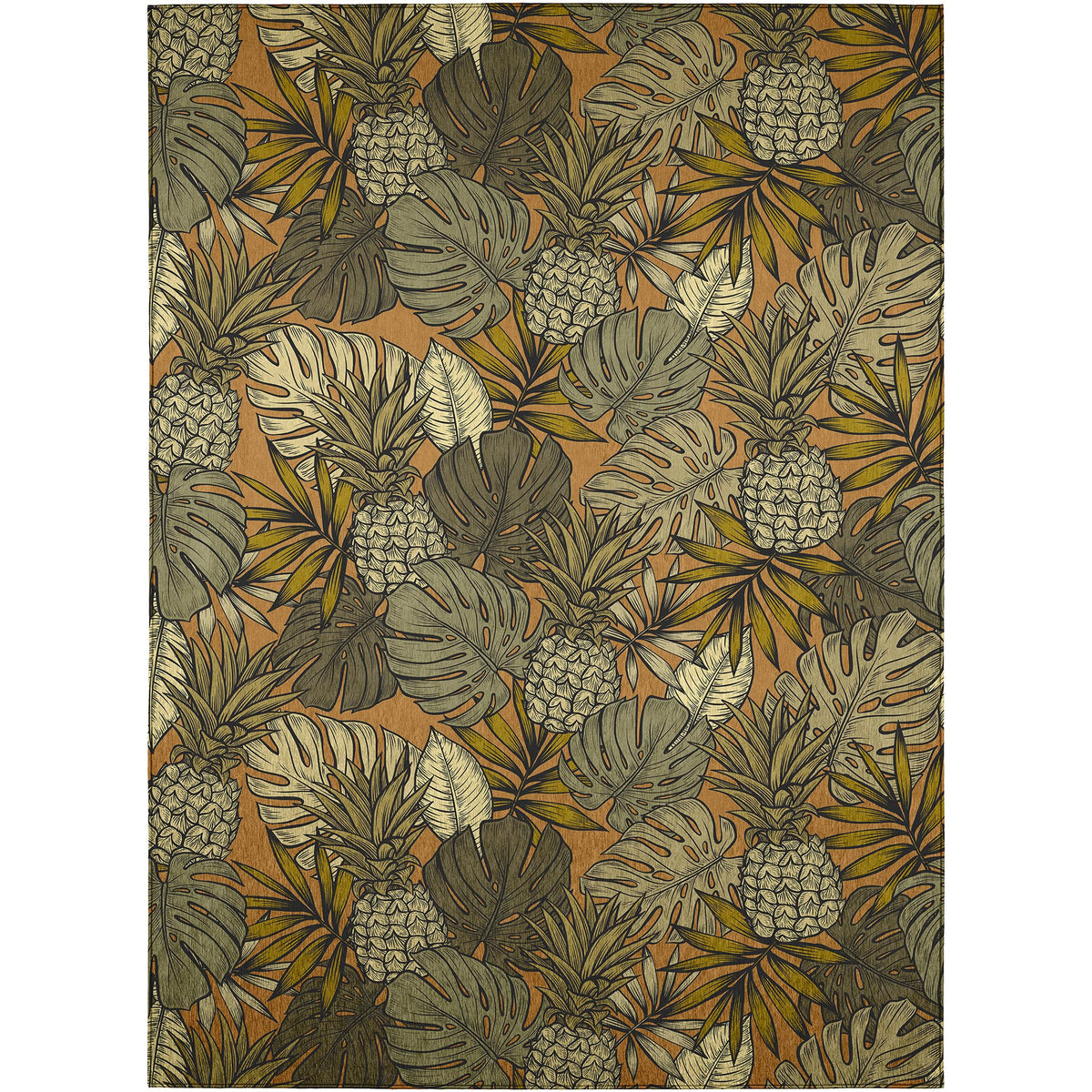 Dalyn Rugs Tropics Tc11 Brown 8' X 10' Indoor Outdoor Area Rug, Easy Clean, Machine Washable, Non Shedding, Bedroom, Living Room, Dining Room, Kitchen, Patio Rug