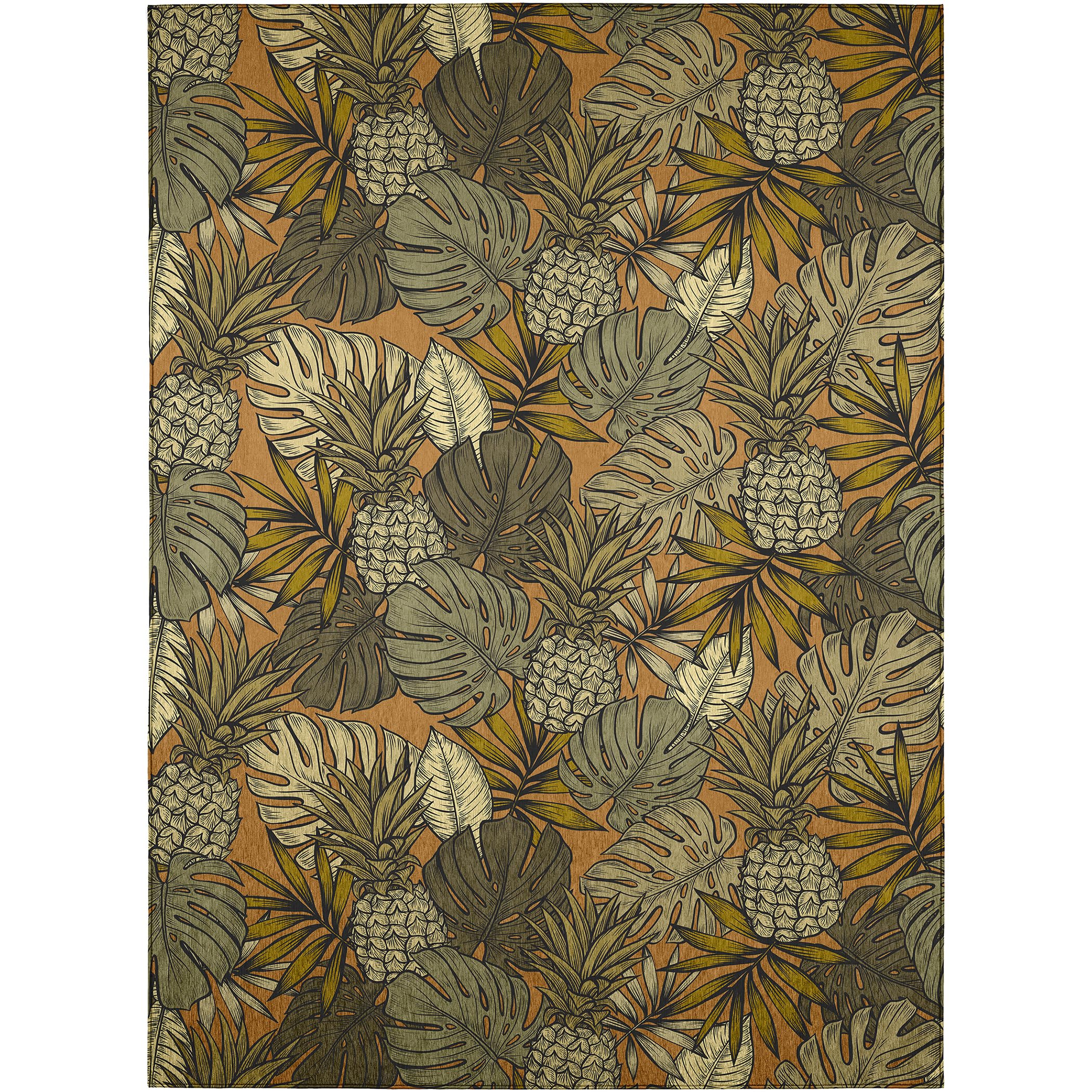 Dalyn Rugs Tropics Tc11 Brown 8' X 10' Indoor Outdoor Area Rug, Easy Clean, Machine Washable, Non Shedding, Bedroom, Living Room, Dining Room, Kitchen, Patio Rug