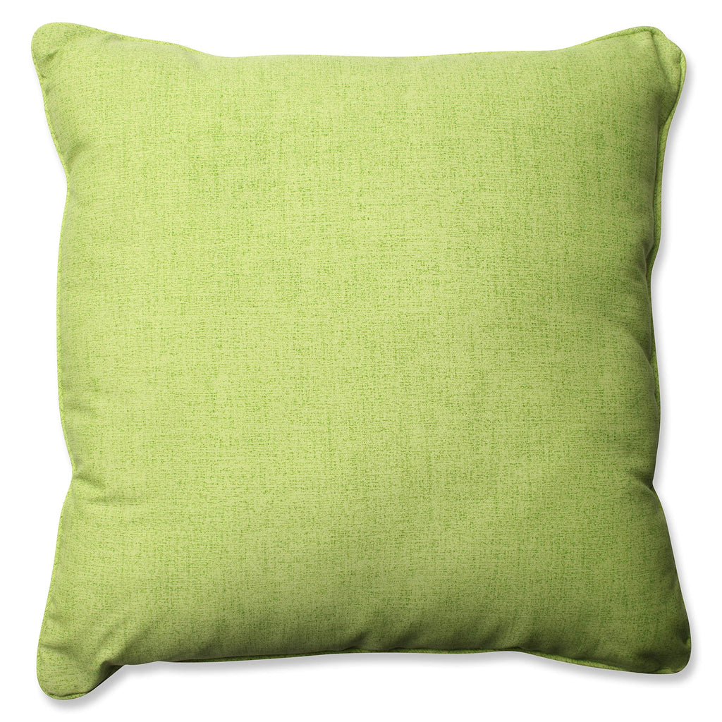 Pillow Perfect Pompeii Solid Indoor/Outdoor Floor Pillow Plush Fill, Weather And Fade Resistant, Floor - 25' X 25', Green,