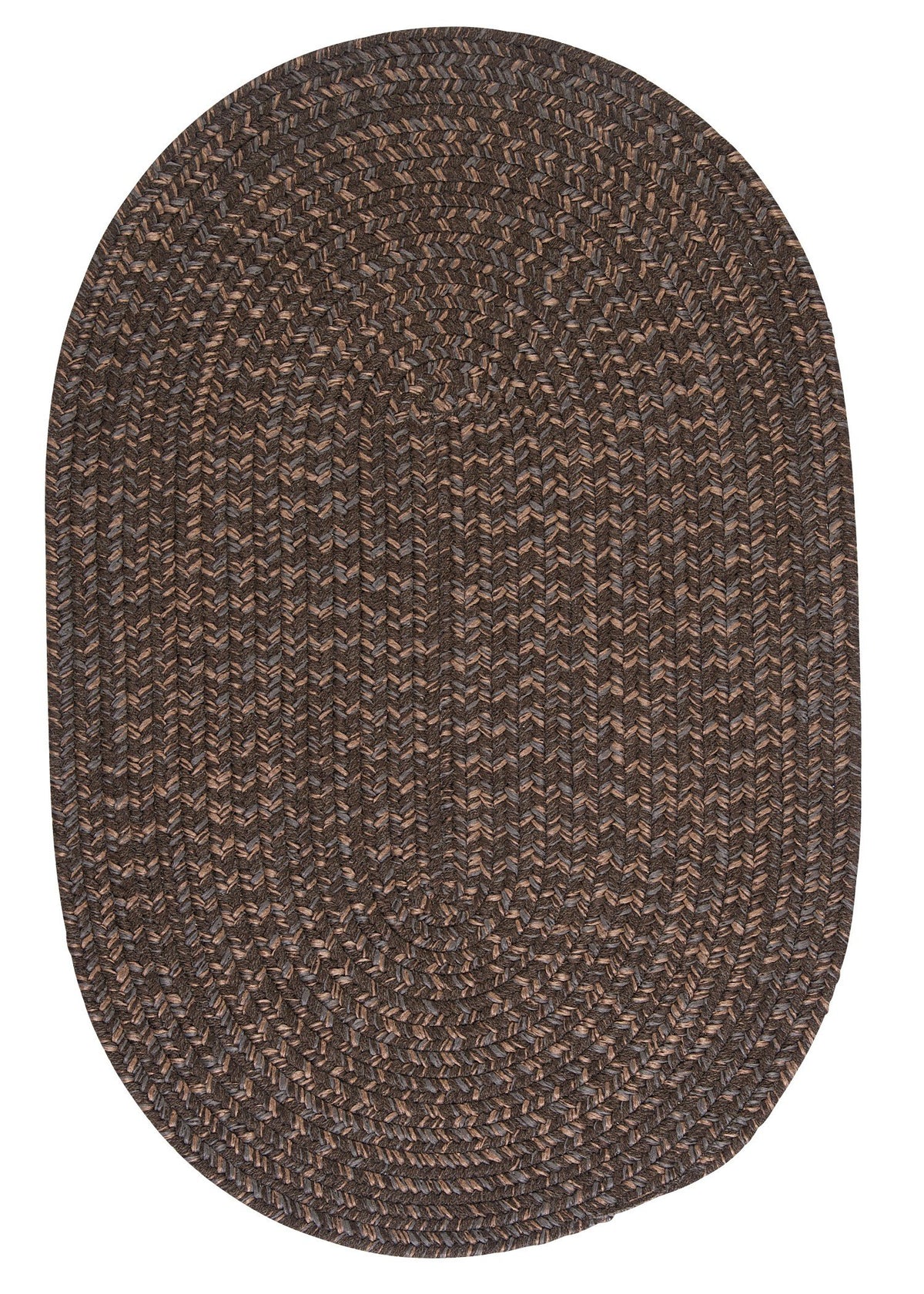 Hayward Oval Area Rug, 2 By 6-Feet, Bark