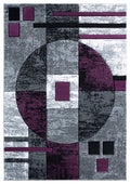 United Weavers Of America Bristol Epsilon Plum Runner Rug, 27 Inch  X 74 Inch
