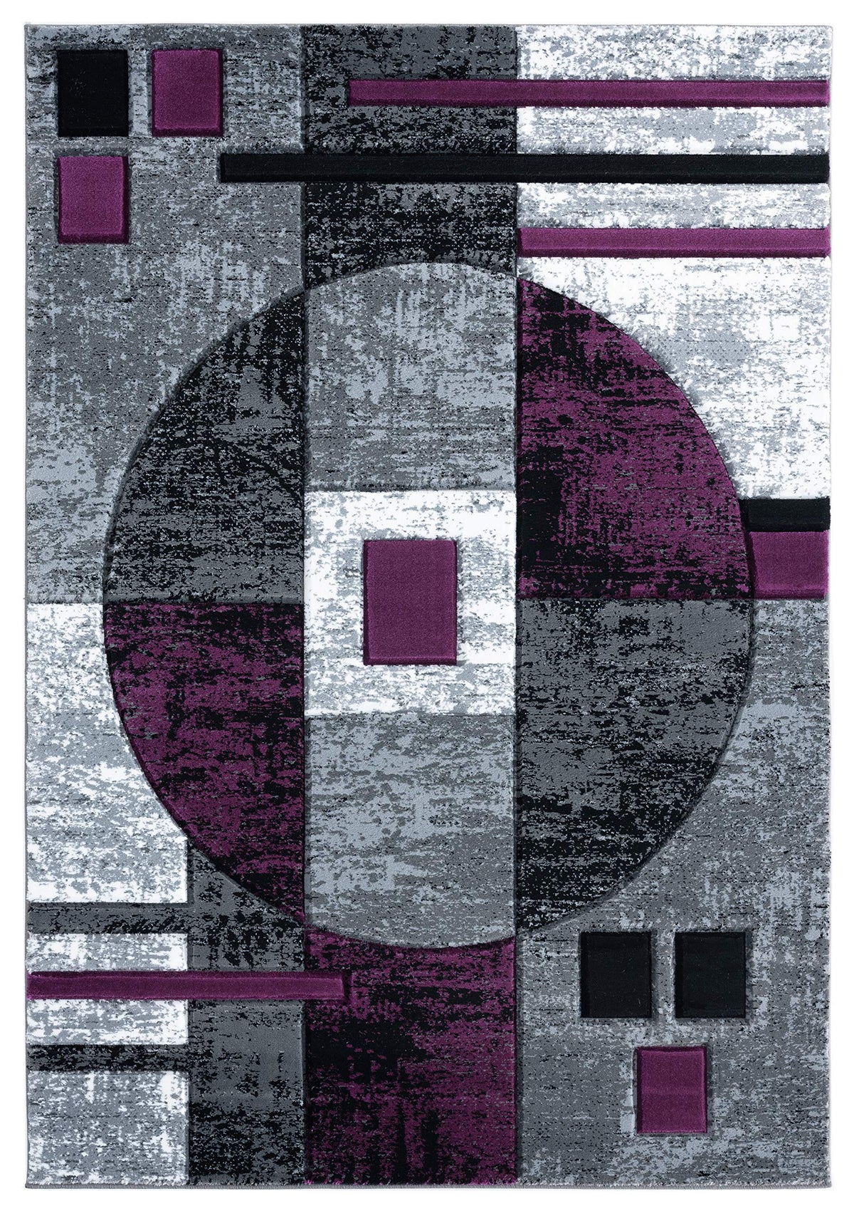 United Weavers Of America Bristol Epsilon Plum Runner Rug, 27 Inch  X 74 Inch