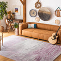 SAFAVIEH Adirondack Collection 6 Square Grey/Purple ADR112V Modern Abstract Non-Shedding Living Room Dining Bedroom Area Rug
