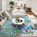 Addison Rugs Karina Akc50 Mermaid 8' X 10' Indoor Outdoor Area Rug, Easy Clean, Machine Washable, Non Shedding, Bedroom, Entry, Living Room, Dining Room, Kitchen, Patio Rug