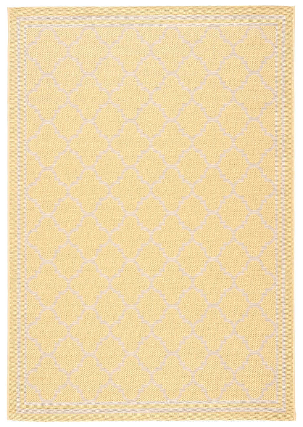Safavieh Courtyard Collection 6'7' X 9'6' Gold/Beige Cy6918 Trellis Indoor/ Outside Waterproof Easy Cleansingpatio Backyard Mudroom Area Mat