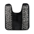 Zahari Home Sinatra Bath Rug Contour Contemporary Decorative Beautiful Design Size 24'' x 21'', Black