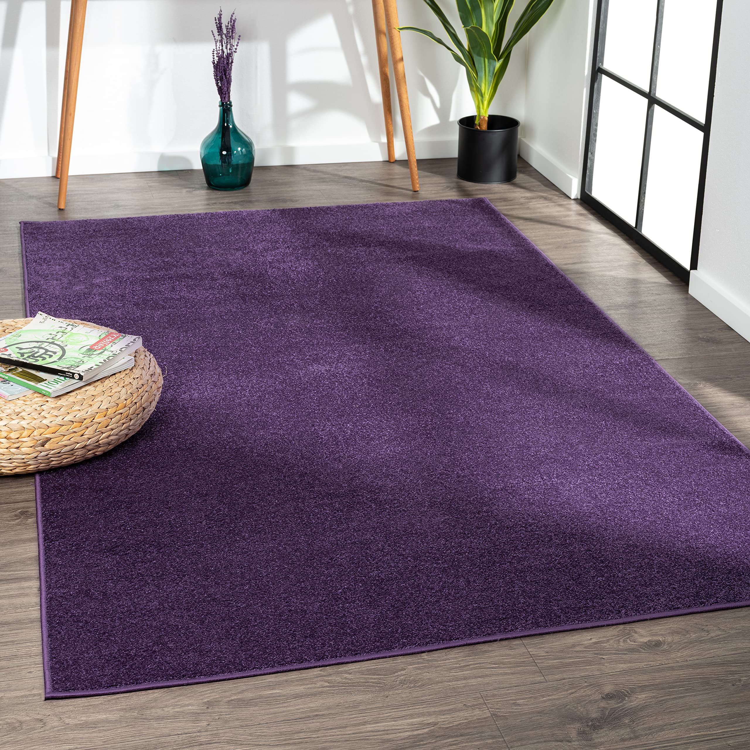JONATHAN Y SEU100N-5 Haze Solid Low-Pile Indoor Area-Rug, Coastal, Bohemian, Minimalist Easy-Washing,Bedroom,Kitchen,Living Room