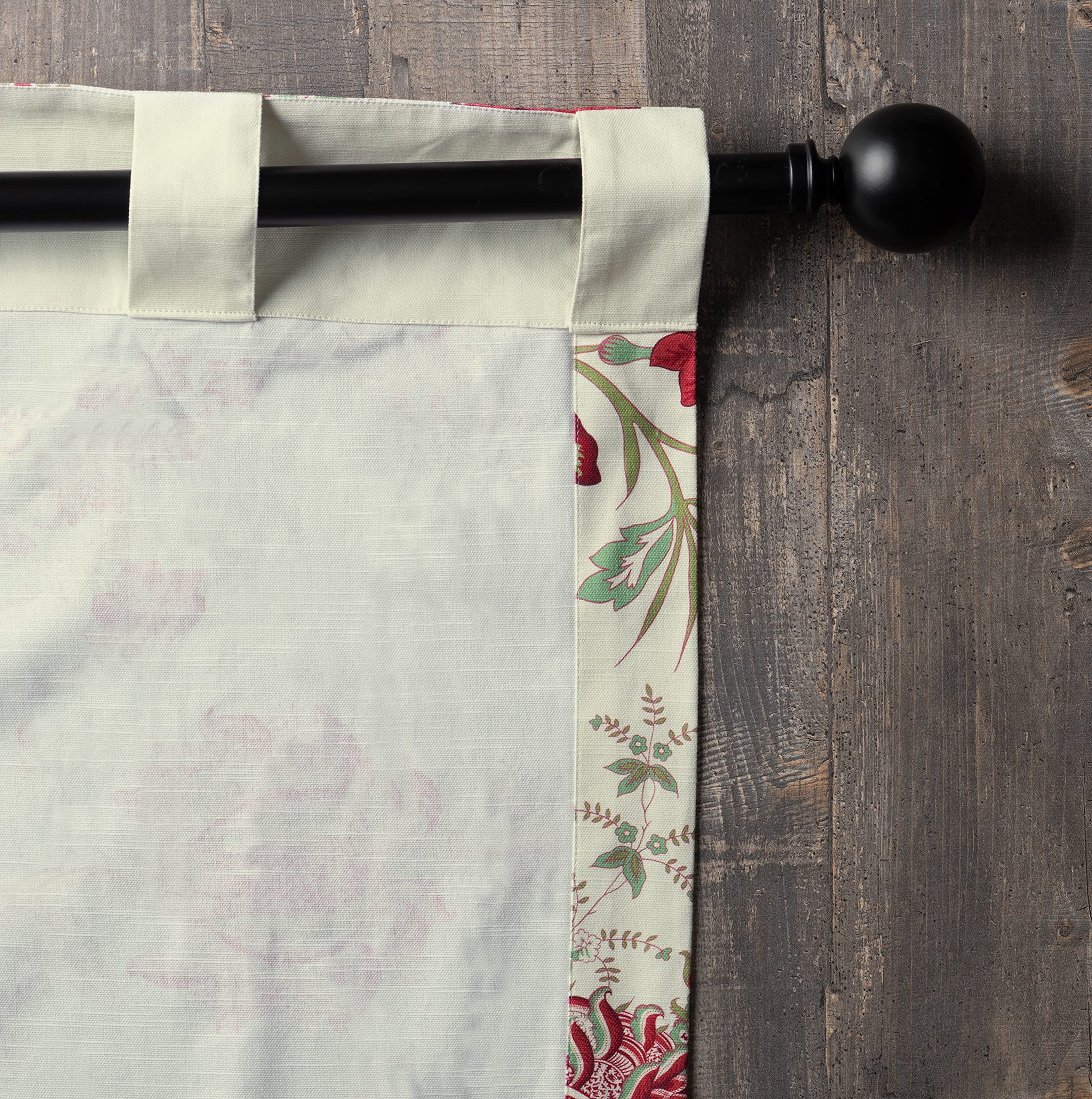 Maison D' Hermine Curtain 100% Cotton 50''X84'' Curtains 2 Panel Easy Hanging With A Rod Pocket & Loop For Kitchen, Bedrooms & O