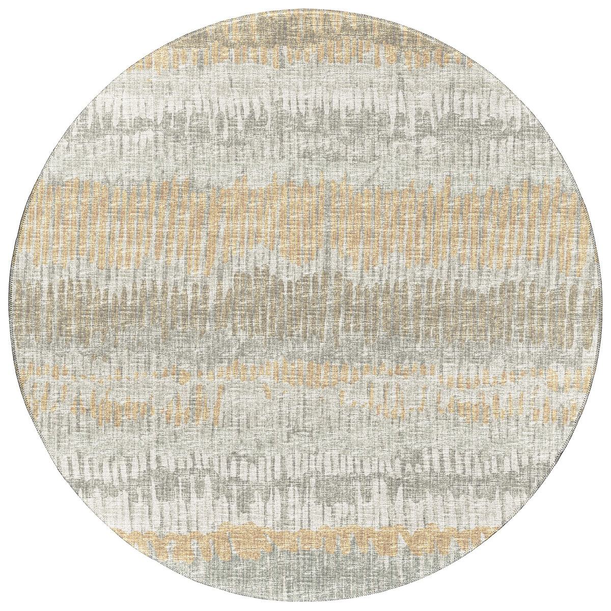 Addison Rugs Rylee Ary34 Green Washable 8' X 8' Indoor Outdoor Round Rug, Easy Clean, Machine Washable, Non Shedding, Bedroom, Entry, Living Room, Dining Room, Kitchen, Patio Rug