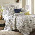 Levtex Home - Mockingbird Quilt Set - Twin/Twin Xl Quilt 68X86In. + One Standard Pillow Sham 26X20In. - Grey Toile With Birds An