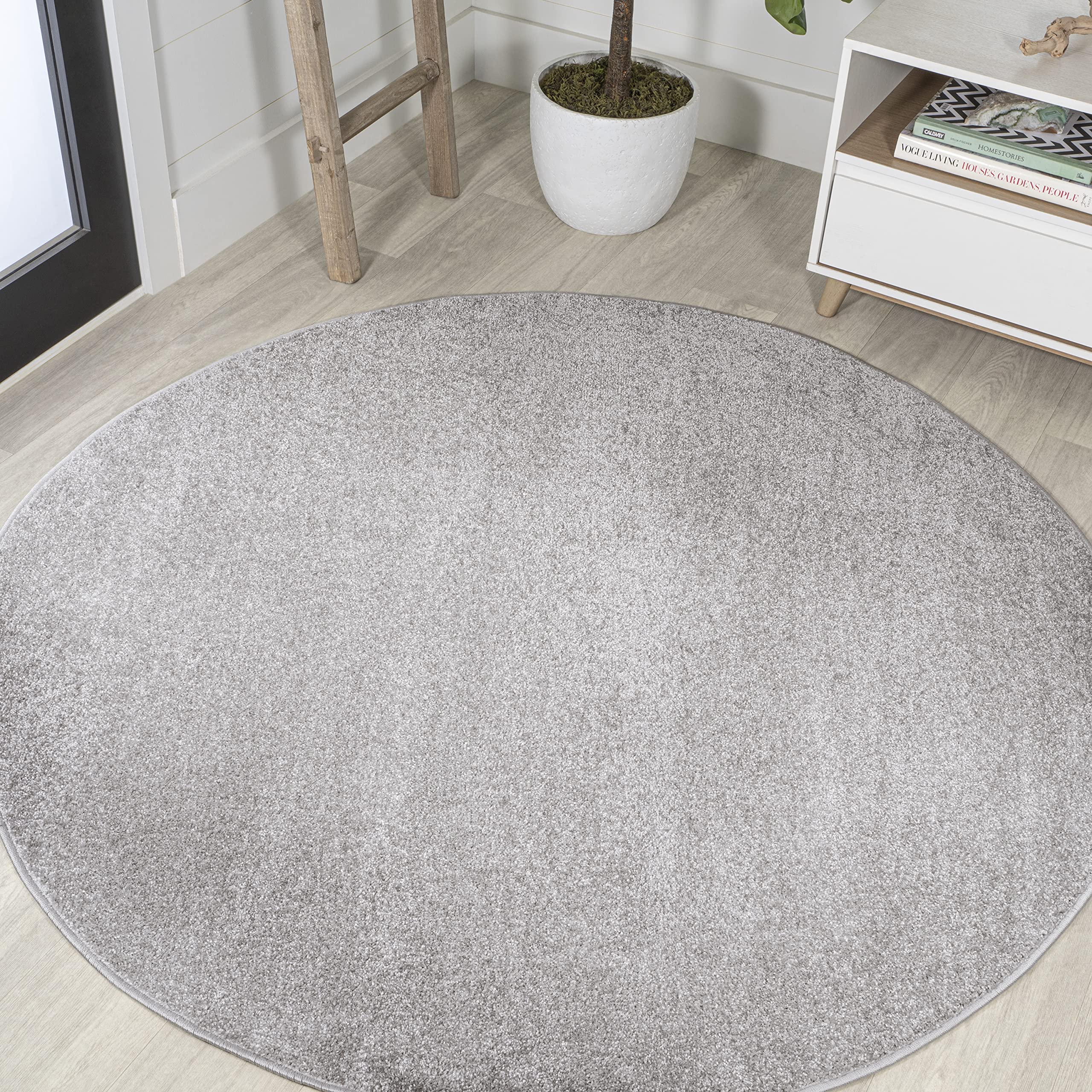 JONATHAN Y SEU100K-5R Haze Solid Low-Pile Indoor Area-Rug, Coastal, Bohemian, Minimalist Easy-Washing,Bedroom,Kitchen,Living Roo