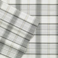 Eddie Bauer - King Sheets, Cotton Percale Bedding Set,4 Pcs, Crisp & Cool Home Decor (Chinook Grey, King)