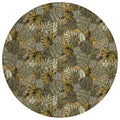 Dalyn Rugs Tropics Tc11 Brown 8' X 8' Indoor Outdoor Round Rug, Easy Clean, Machine Washable, Non Shedding, Bedroom, Living Room, Dining Room, Kitchen, Patio Rug