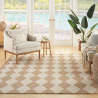 Nourison Positano Indoor/Outdoor Jute 5' X 7' Area Rug, Easy Cleaning, Non Shedding, Bed Room, Living Room, Dining Room, Backyard, Deck, Patio (5X7)