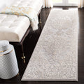 SAFAVIEH Reflection Collection Runner Rug - 23 x 10, Light Grey & Cream, Vintage Distressed Design, Non-Shedding & Easy Care, 