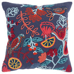 Rizzy Home 20" x 20" Poly Filled Pillow with Cotton Cover-Dark Blue