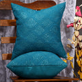 Scarlett Linens Silk Mirror Work Cushion Cover For Room DCor | Embroidered Decorative Pillow For Sofa | Cushion Cover Sofa Waist