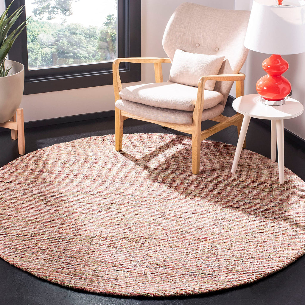 Safavieh Abstract Collection Runner Rug - 2'3'' X 6', Dark Blue & Rust, Handmade Wool, Ideal For High Traffic Areas In Living Ro