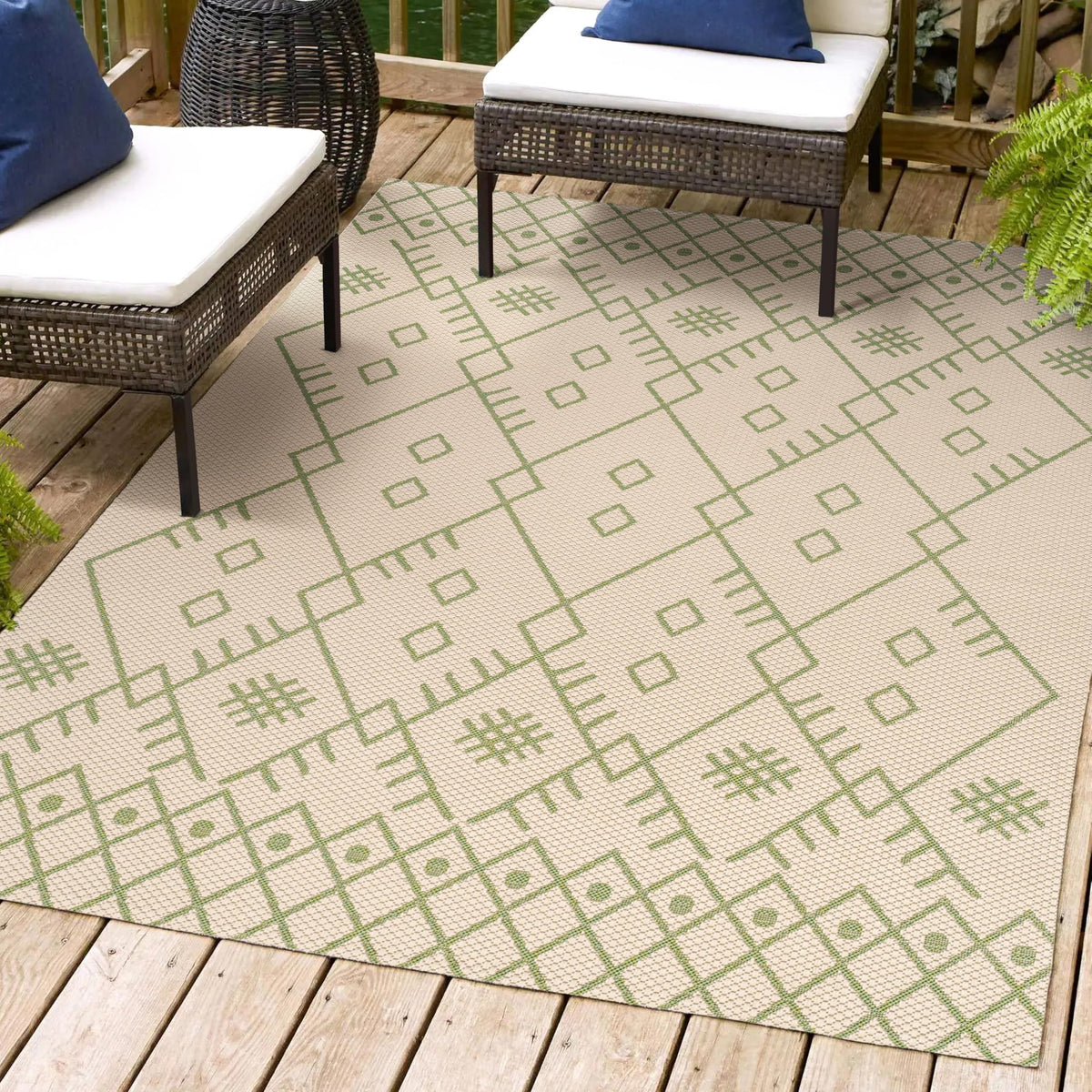 Jonathan Y Smb123A-5 Boho Moroccan Indoor Outdoor Area Rug, Bohemian, Coastal, Casual Easy Cleaning,Bedroom,Kitchen,Backyard,Pat