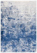 SAFAVIEH Brentwood Collection Accent Rug - 2 x 4, Grey & Navy, Modern Abstract Design, Non-Shedding & Easy Care, Ideal for Hig