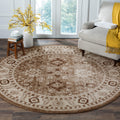 SAFAVIEH Vintage Hamadan Collection 3 Round Taupe VTH214T Oriental Traditional Persian Non-Shedding Dining Room Entryway Foyer 