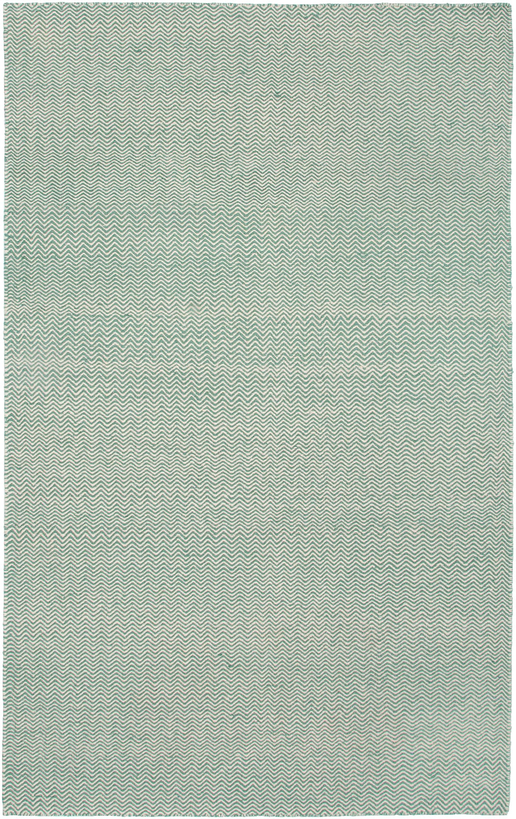 Rizzy Home | Tw2927 | Twist Collection | Wool Area Rug | 2'6" X 8' | Green/Off White Chevron