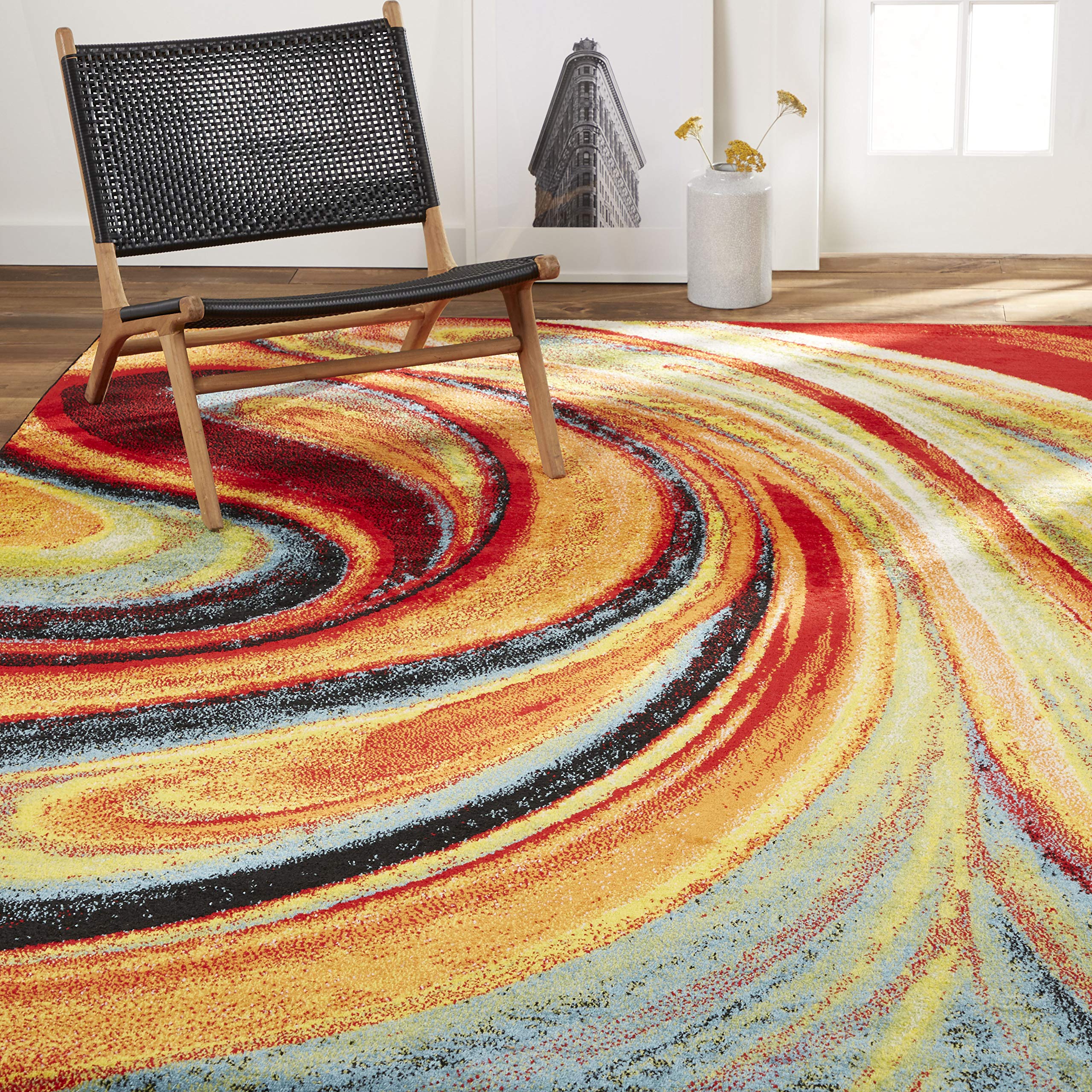 Home Dynamix Adja Modern Area Rug, Splash (92 x 125)
