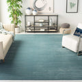 SAFAVIEH Vision Collection Area Rug - 8 x 10, Aqua, Modern Ombre Tonal Chic Design, Non-Shedding & Easy Care, Ideal for High T