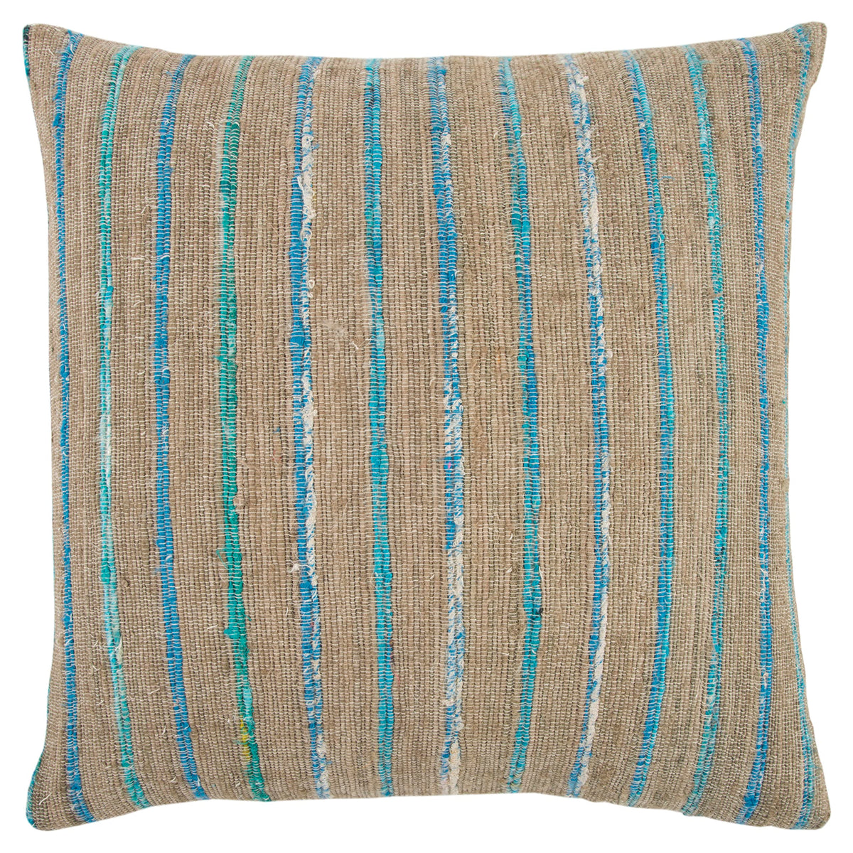 Rizzy Home T13239 Decorative Pillow, 22&quot; x 22&quot;, Blue/Green