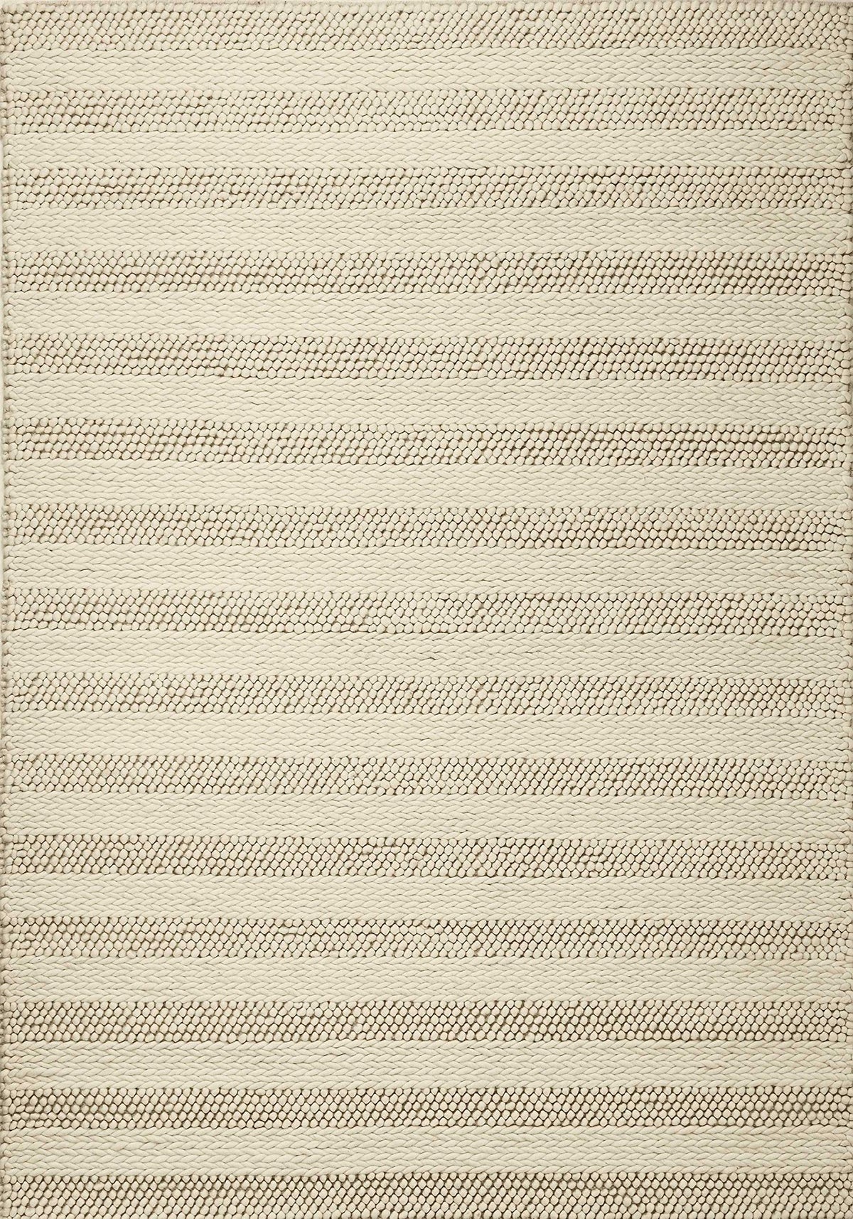 HomeRoots Decor 7'6-inch x 9'6-inch Wool White Area Rug